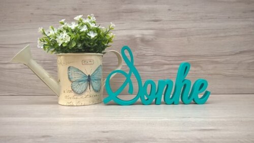 Palavra Decorativa Sonhe Mod LS