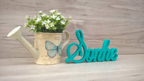 Palavra Decorativa Sonhe Mod LS