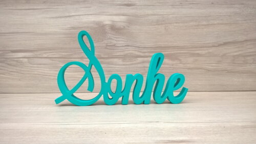 Palavra Decorativa Sonhe Mod LS