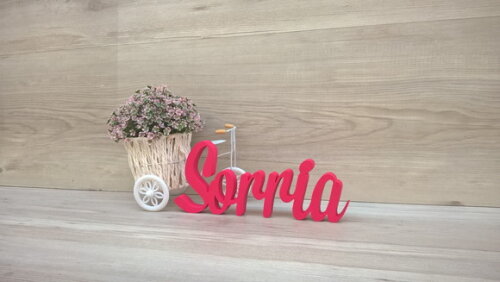 Palavra decorativa Sorria Mod MS