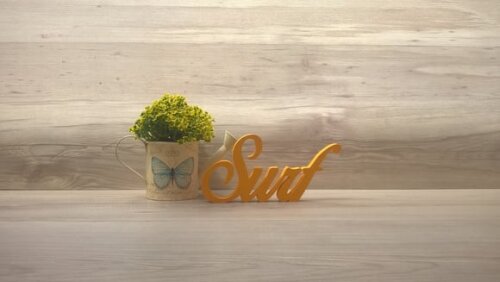 Palavra decorativa Surf