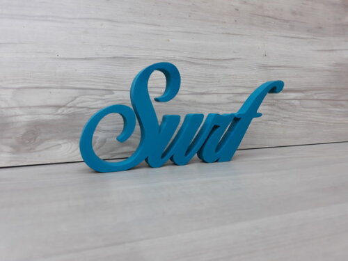Palavra decorativa Surf