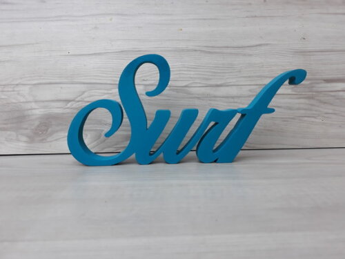 Palavra decorativa Surf