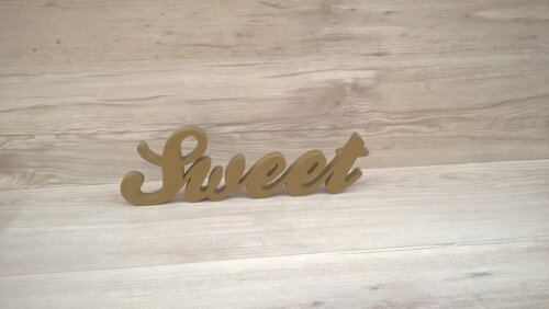 Palavra Decorativa Sweet - Clássico