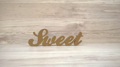 Palavra Decorativa Sweet - Clássico