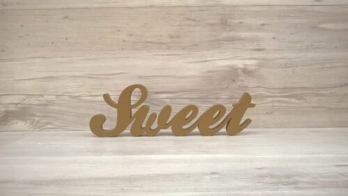 Palavra Decorativa Sweet - Clássico