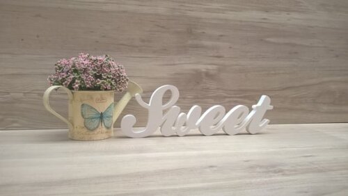 Palavra Decorativa Sweet - Clássico