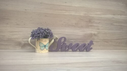 Palavra Decorativa Sweet - Clássico