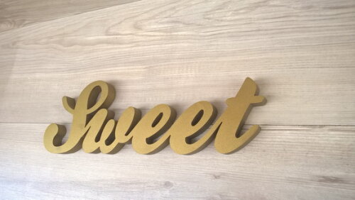 Palavra Decorativa Sweet - Clássico