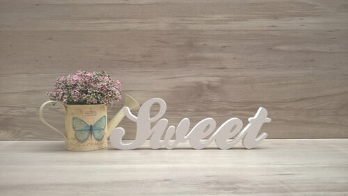 Palavra Decorativa Sweet - Clássico