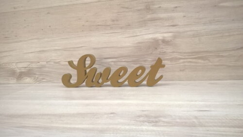Palavra Decorativa Sweet - Clássico