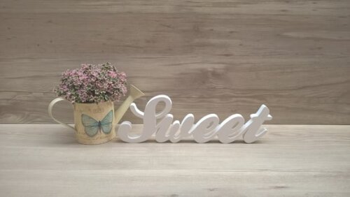 Palavra Decorativa Sweet - Clássico