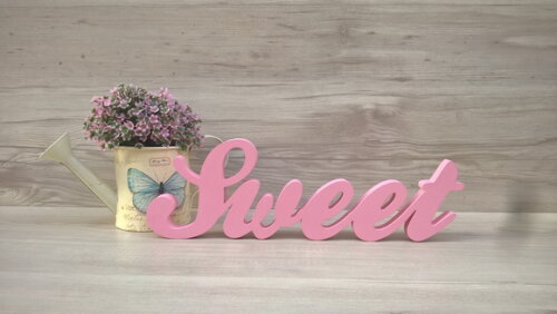 Palavra Decorativa Sweet - Clássico
