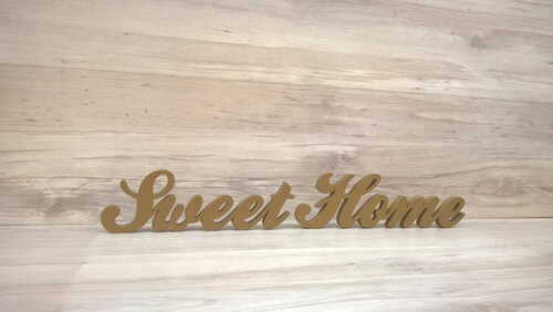 Palavra decorativa Sweet Home - clássico