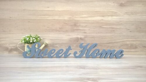 Palavra decorativa Sweet Home - clássico