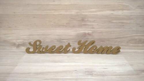 Palavra decorativa Sweet Home - clássico