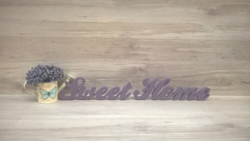 Palavra decorativa Sweet Home - clássico