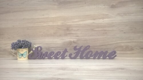 Palavra decorativa Sweet Home - clássico