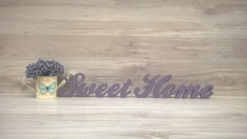 Palavra decorativa Sweet Home - clássico
