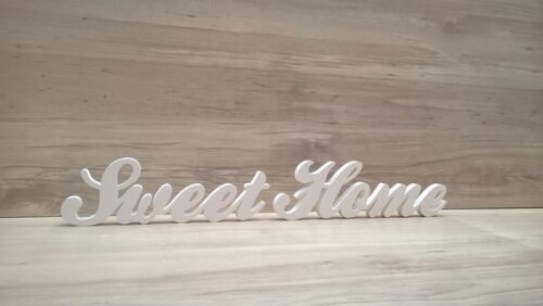 Palavra decorativa Sweet Home - clássico