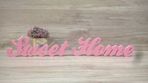 Palavra decorativa Sweet Home - clássico