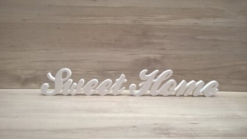Palavra decorativa Sweet Home - clássico