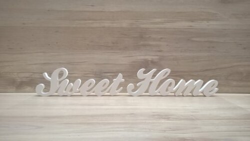 Palavra decorativa Sweet Home - clássico