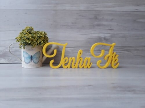 Palavra Decorativa Tenha Fé Mod LS