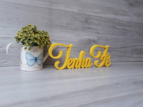 Palavra Decorativa Tenha Fé Mod LS