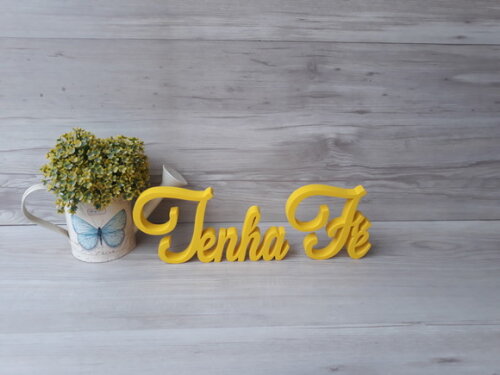 Palavra Decorativa Tenha Fé Mod LS