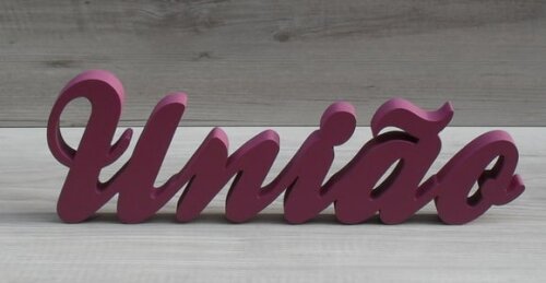 Palavra Decorativa União - Clássico