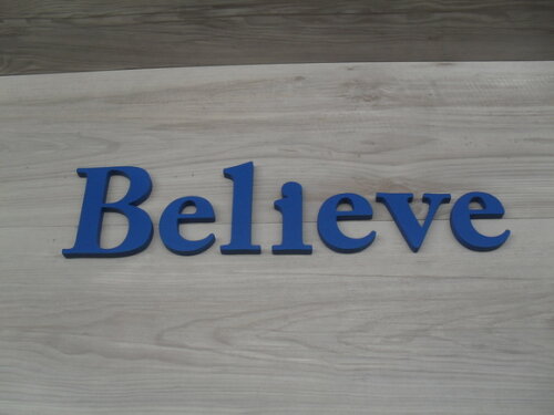 Palavra MDF de Parede - Believe