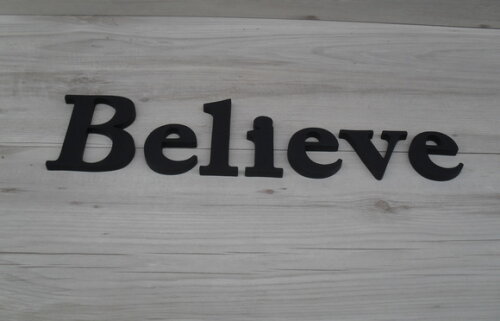 Palavra MDF de Parede - Believe