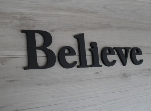 Palavra MDF de Parede - Believe