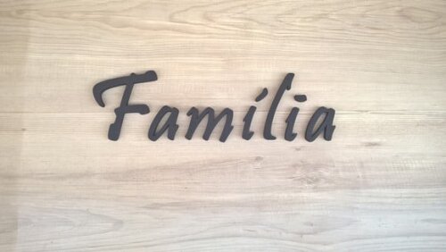 Palavra MDF de Parede - Família