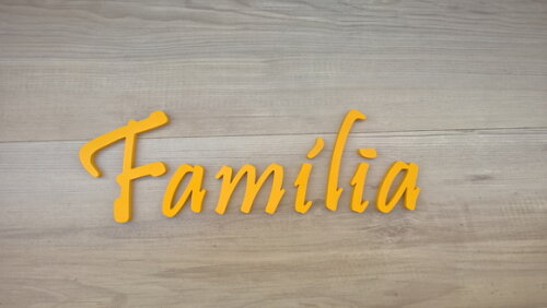 Palavra MDF de Parede - Família