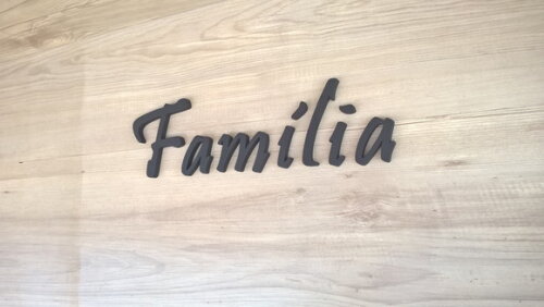 Palavra MDF de Parede - Família