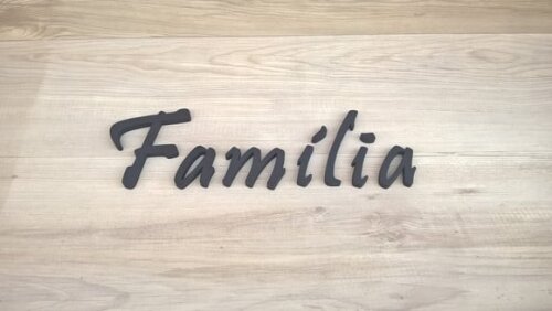 Palavra MDF de Parede - Família