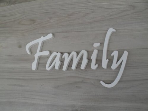 Palavra MDF de Parede - Family