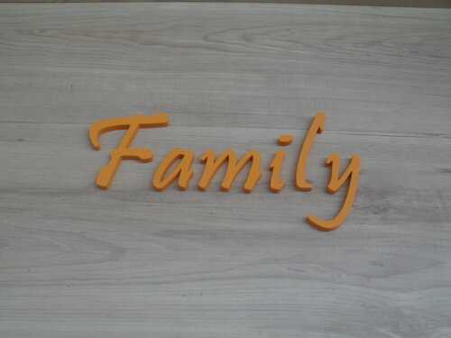 Palavra MDF de Parede - Family
