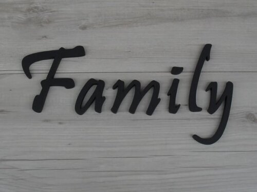 Palavra MDF de Parede - Family