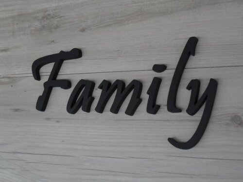 Palavra MDF de Parede - Family