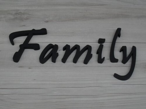 Palavra MDF de Parede - Family