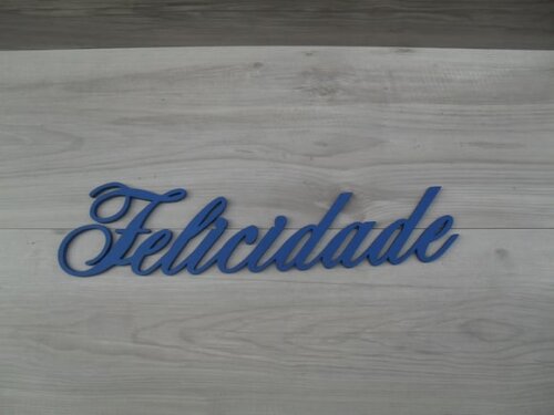 Palavra MDF de Parede - Felicidade