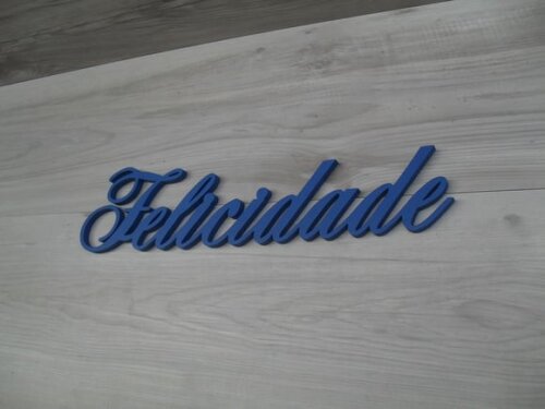 Palavra MDF de Parede - Felicidade