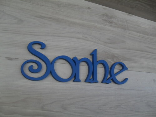 Palavra mdf de Parede - Sonhe