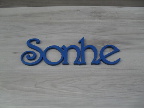 Palavra mdf de Parede - Sonhe