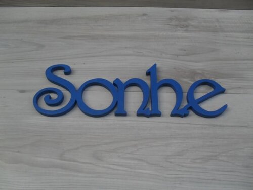 Palavra mdf de Parede - Sonhe