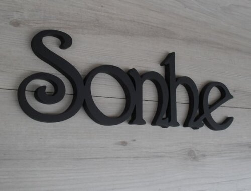 Palavra mdf de Parede - Sonhe