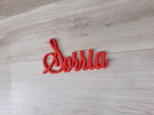 Palavra MDF de Parede - Sorria